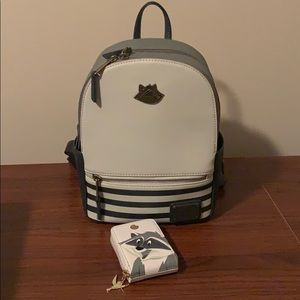 Loungefly Meeko Mini Backpack and Cardholder